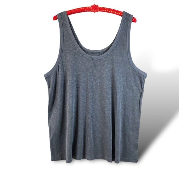 Universal Thread/Good Co. Camisole Womens Sz 3X Grey Sleeveless Ribbed Tank Top - Picture 1 of 11